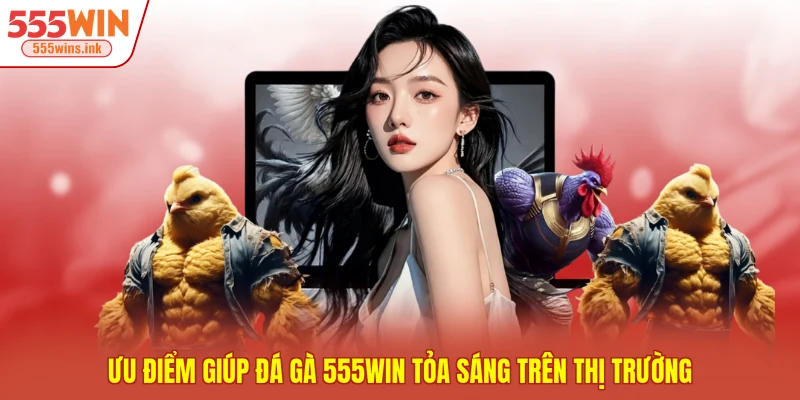Ưu điểm giúp đá gà 555WIN tỏa sáng trên thị trường